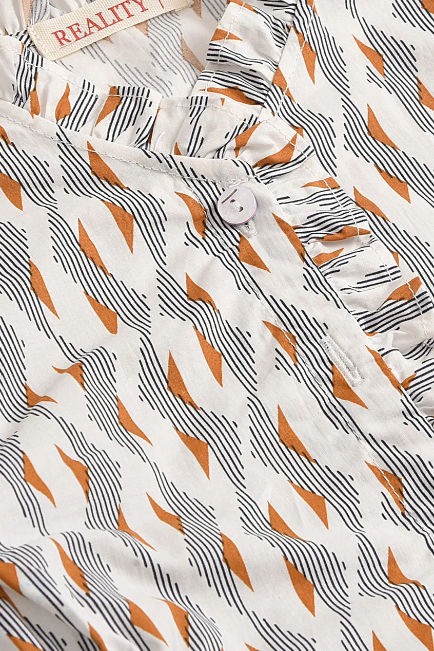 Cheerful Cherub Printed Suit
