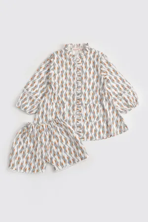 Cheerful Cherub Printed Suit