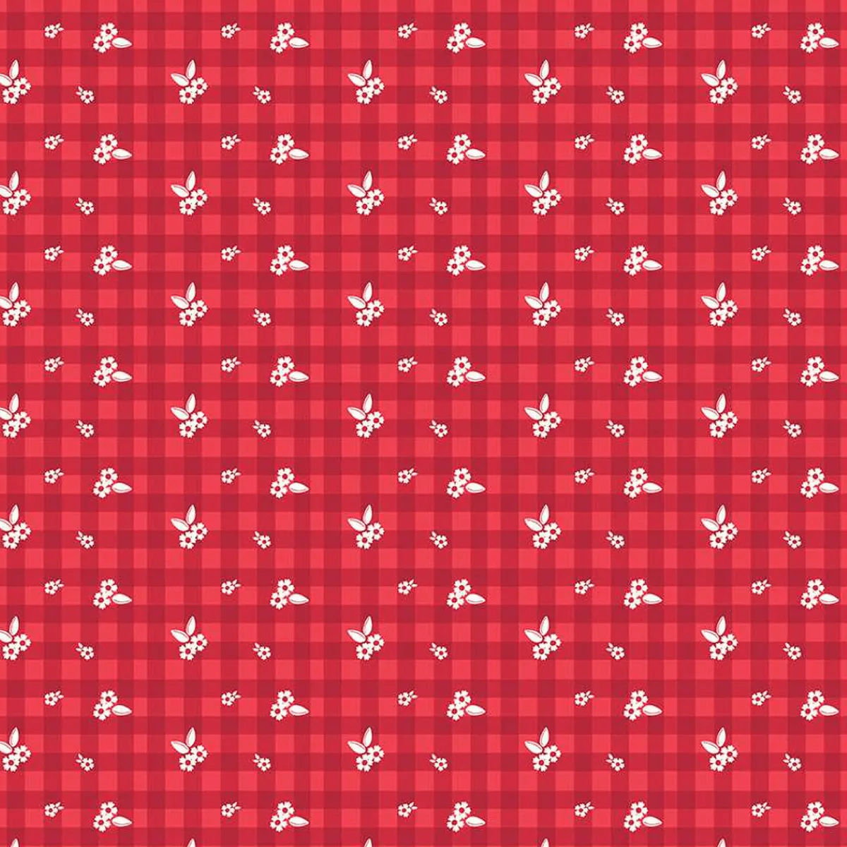 Cheerfully Red - Ditzy Gingham Red