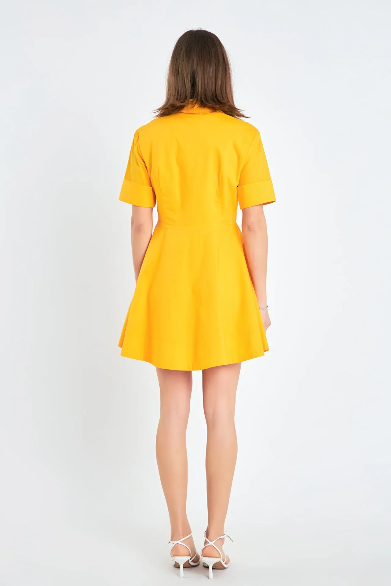 Cotton Shirt Mini Dress
