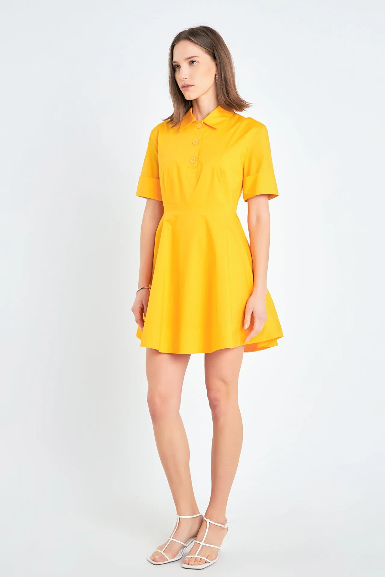 Cotton Shirt Mini Dress