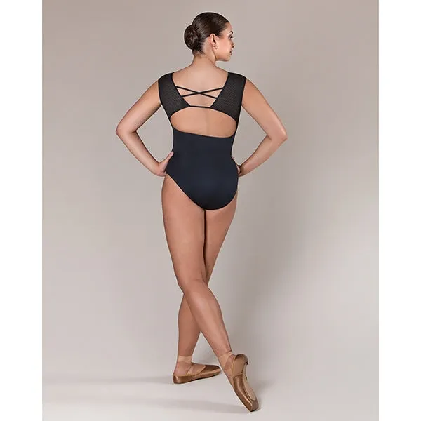 Energetiks Estella Leotard | Black Sports Mesh