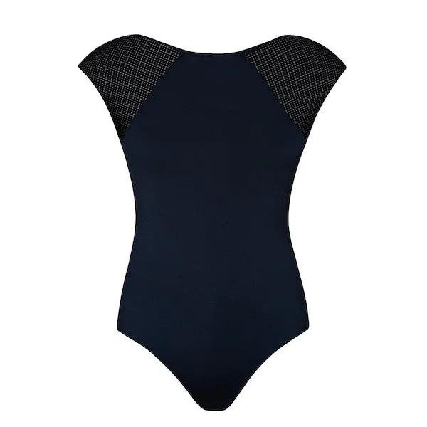 Energetiks Estella Leotard | Black Sports Mesh
