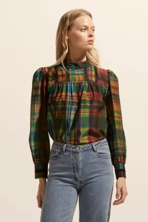 Faze Top in Kaleidoscope Check
