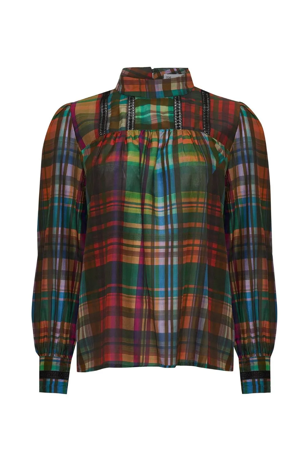 Faze Top in Kaleidoscope Check
