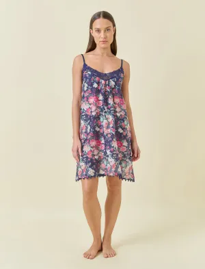 Grace Lace Front Midi Nightgown