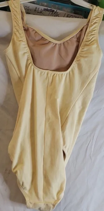 Hana -- Women's Sweetheart Tank Leotard -- Butter
