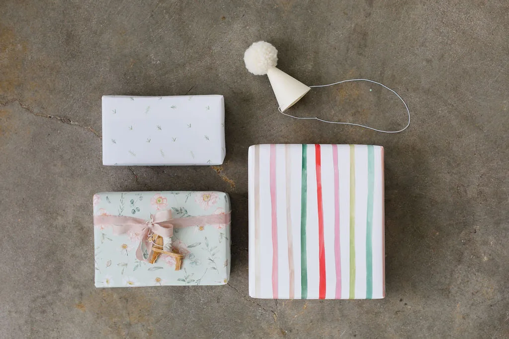 Happy Stripes Gift Wrap