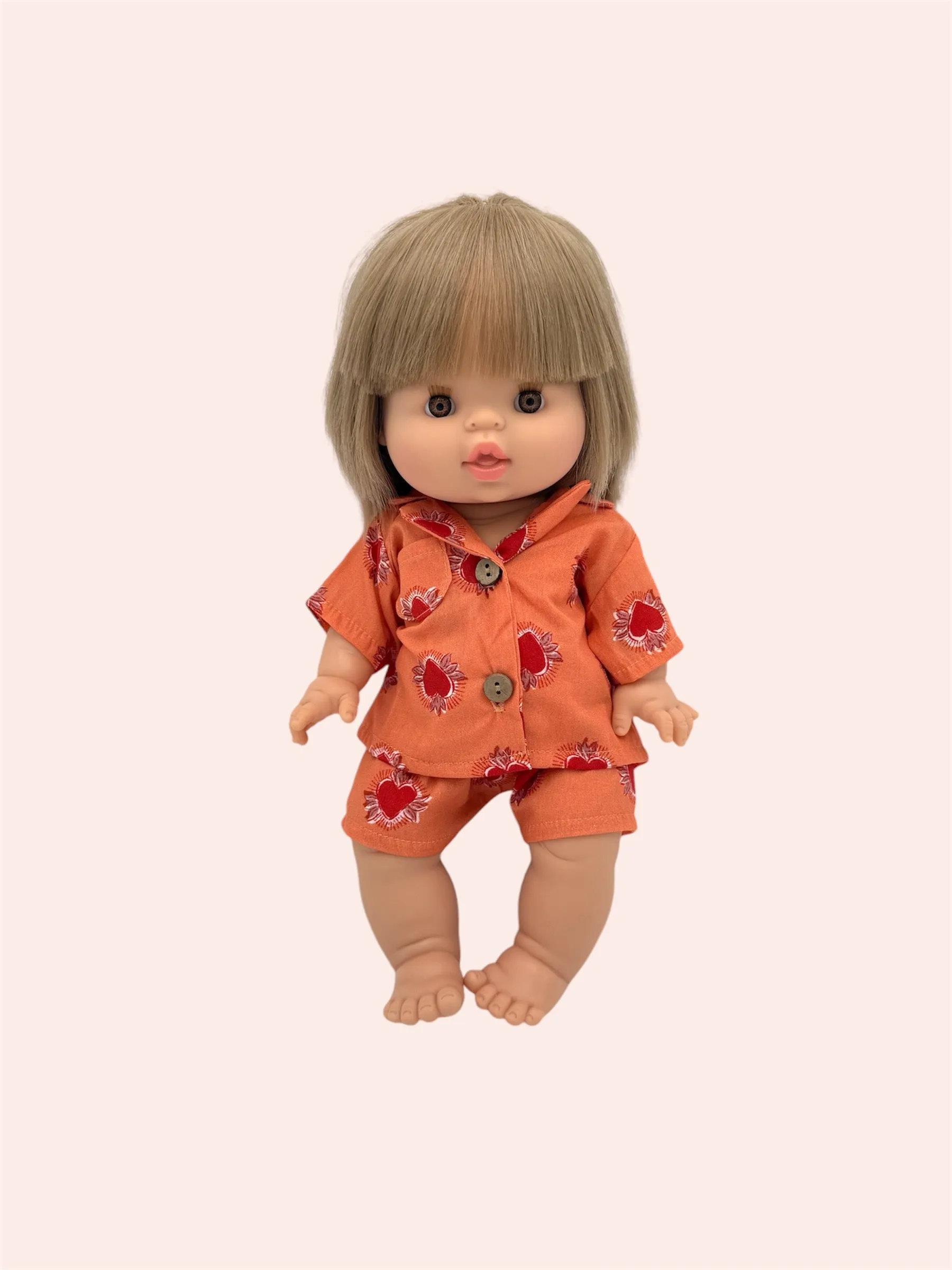 HOLIDAY EXCLUSIVE | Pajama Set - Orange Heart