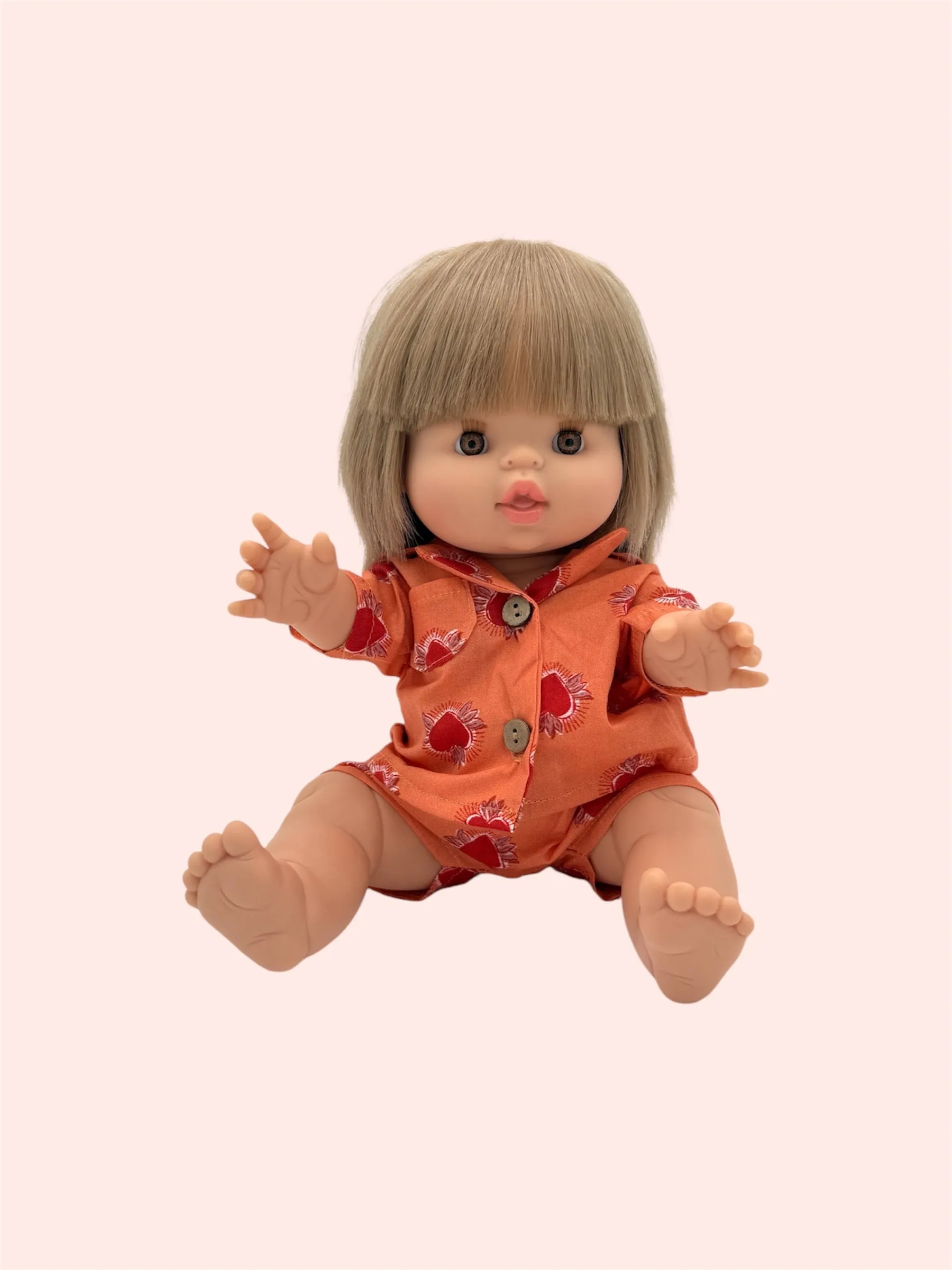 HOLIDAY EXCLUSIVE | Pajama Set - Orange Heart