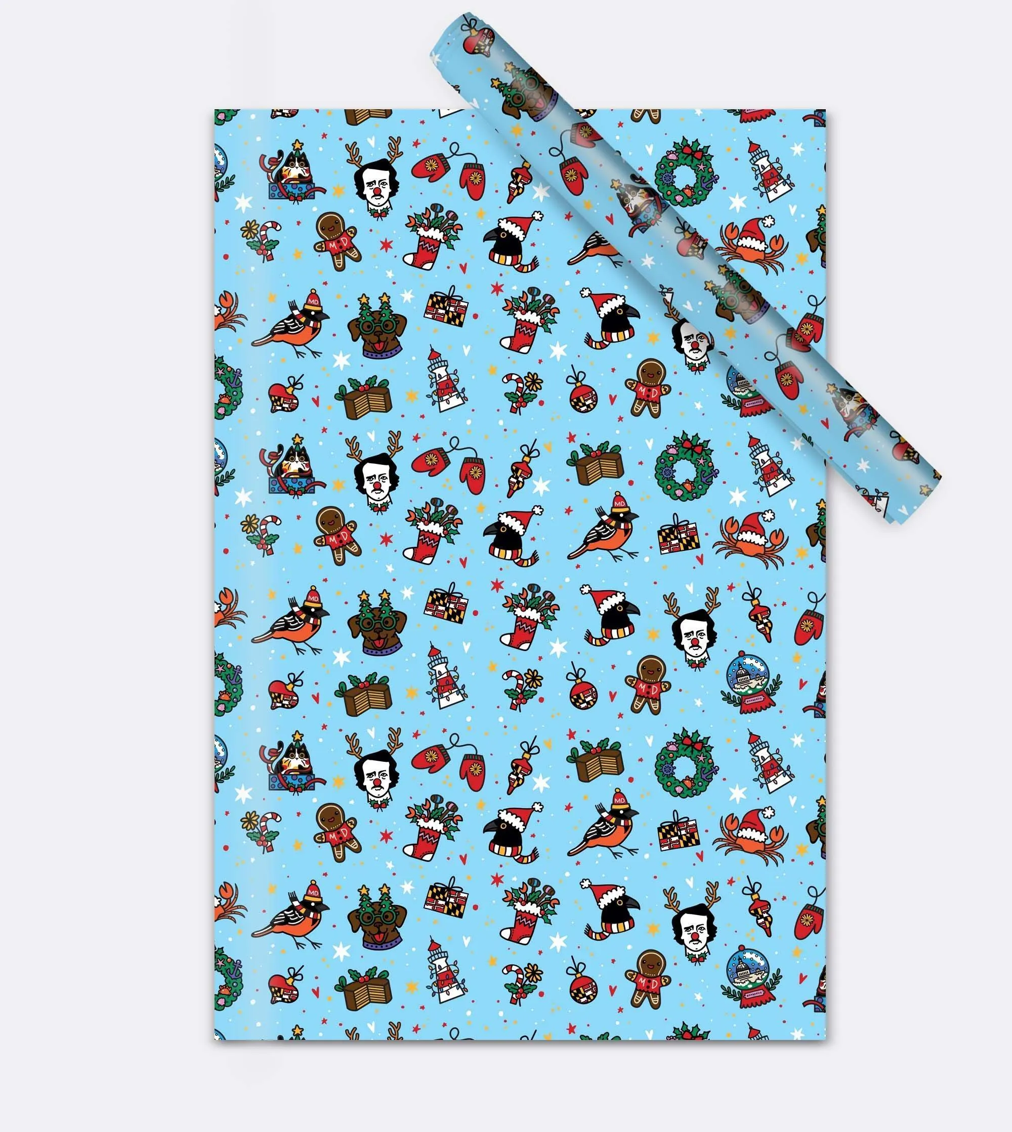 Home for the Holidays (Blue) / Gift Wrap