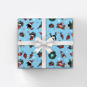 Home for the Holidays (Blue) / Gift Wrap