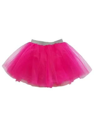 Hot Pink & Silver Superhero Tutu Skirt Costume for Girls, Women, Plus