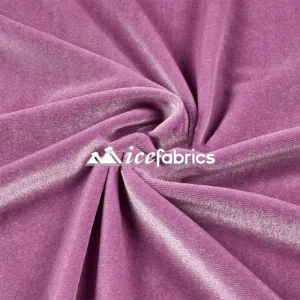 Lilac Stretch Velvet Upholstery Fabric By The Roll (20 yards) Wholesale Fabric