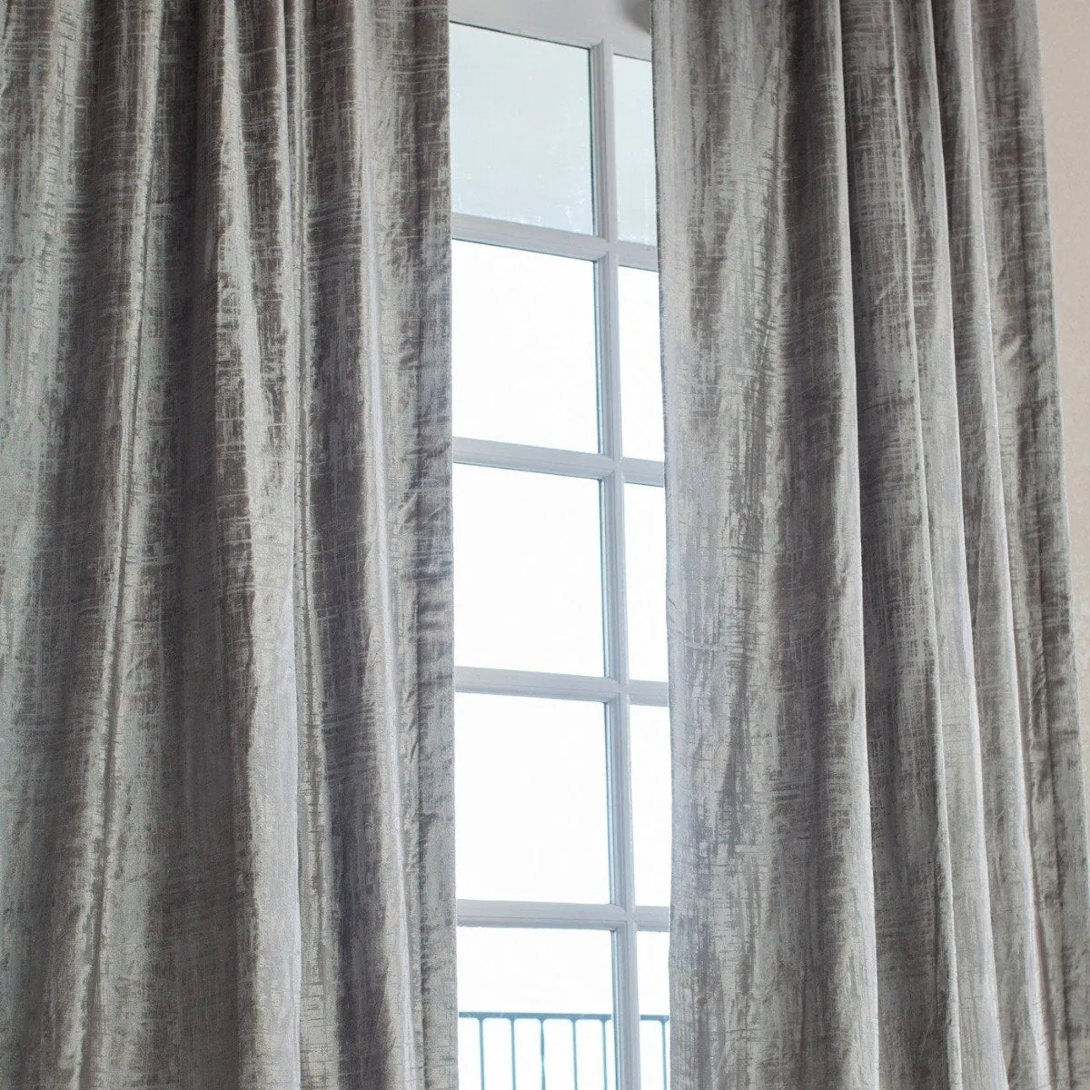 Lili Alessandra Moderne Velvet Curtain Panel