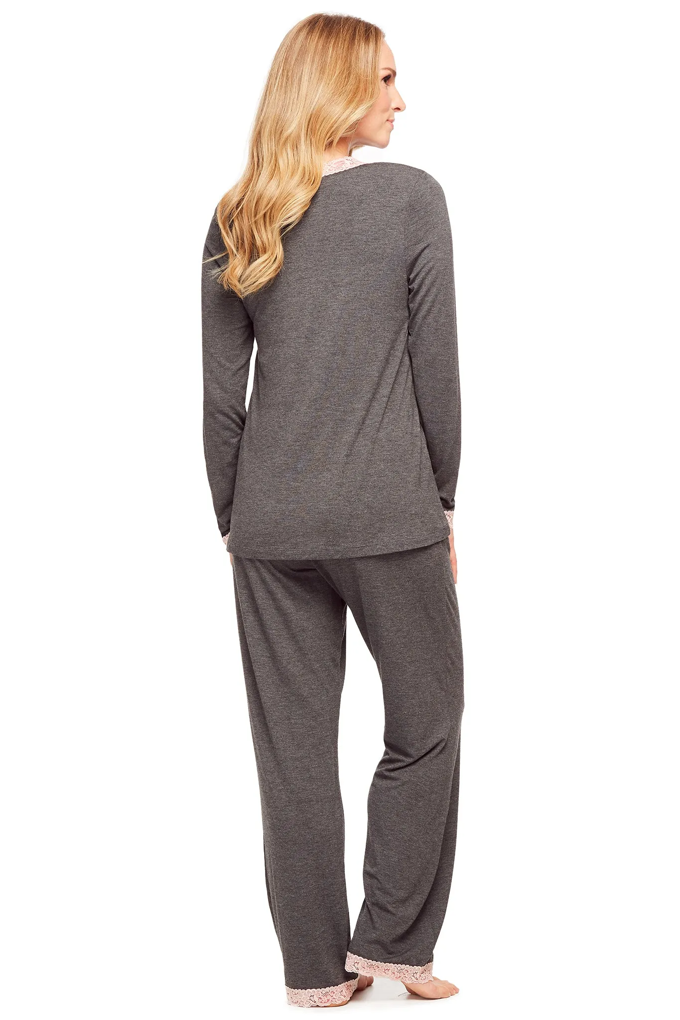 Long Sleeve PJ Set with Modern Pant
