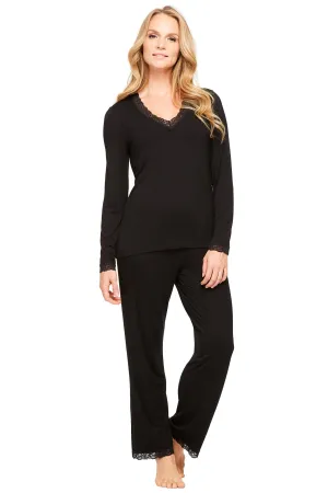 Long-Sleeve PJ Set with Modern Pant