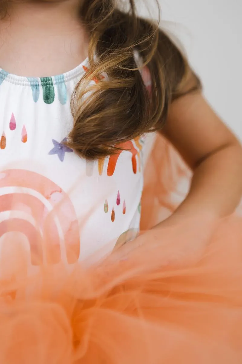 Mila & Rose Tonal Rainbow Tank Leotard Tutu Dress