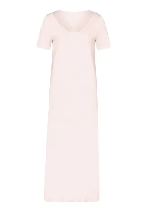 Moments Short Lace Trim Cotton Nightgown  | Crystal Pink 77933-1334