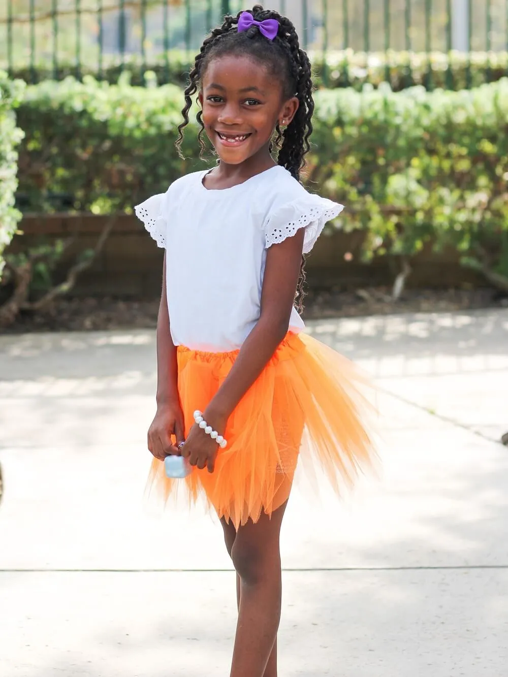 Neon Orange Fairy Costume Pixie Tutu Skirt for Kids, Adults, Plus