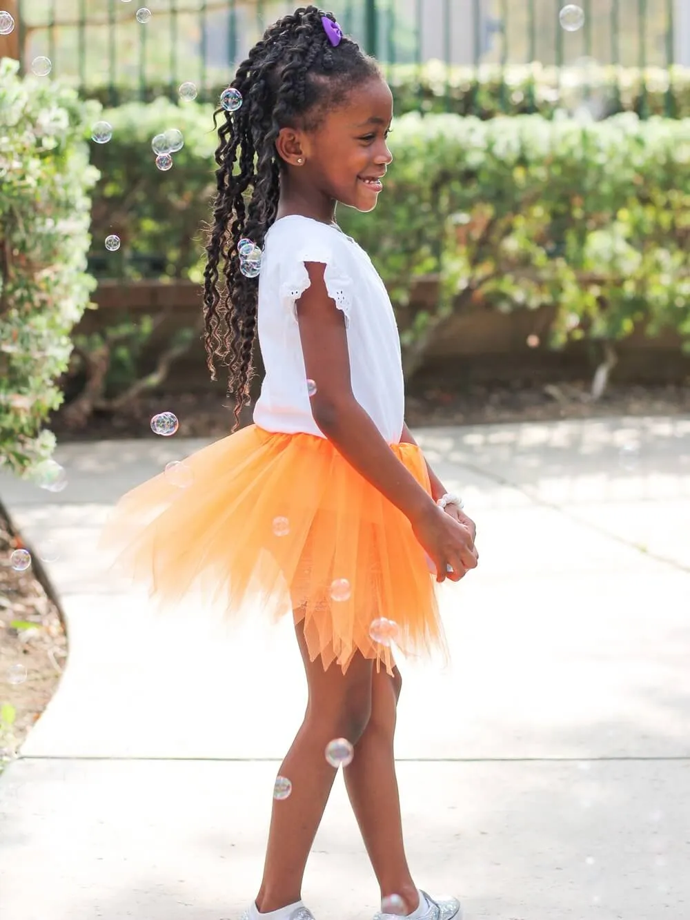 Neon Orange Fairy Costume Pixie Tutu Skirt for Kids, Adults, Plus
