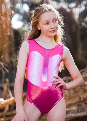 RSG-616 Sleeveless Leotard "Shaye" Peony Blush