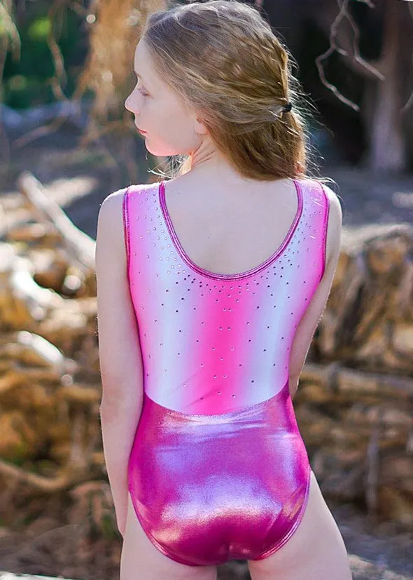 RSG-616 Sleeveless Leotard "Shaye" Peony Blush