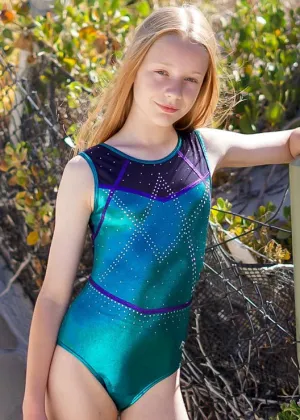 RSG-622 Sleeveless Leotard Emerald "Skye"