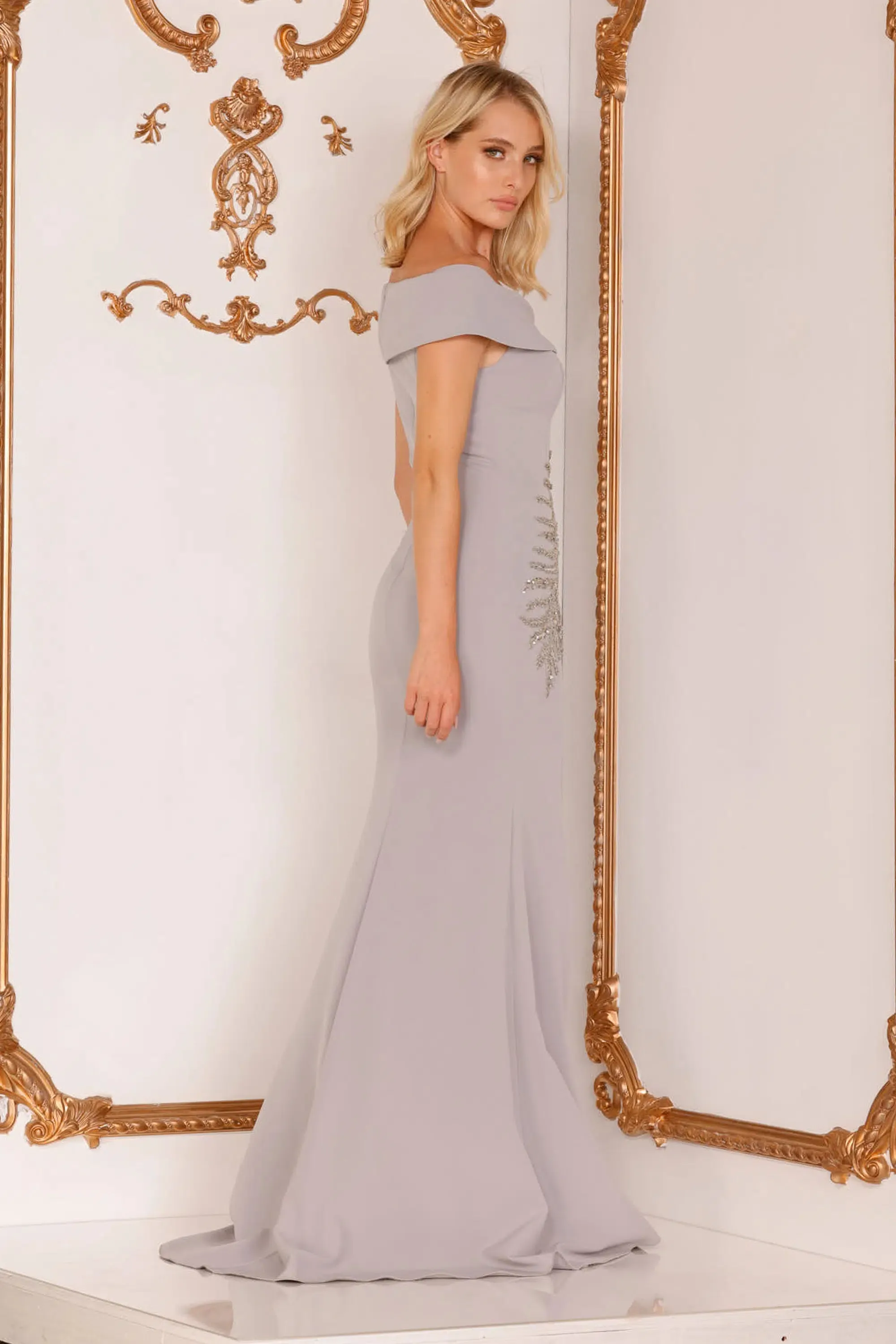 Terani - 2111M5289 - Mother Of The Bride Dress With Asymmetric Embellishments